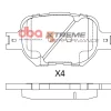 DBA Xtreme Performance Front Brake Pad Set 117.5 x 58.7 x 17.4mm for Toyota Altezza GXE10 / Toyota Altezza SXE10 & More