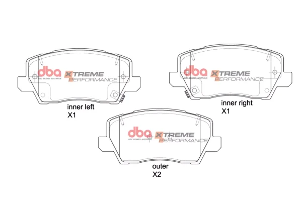 DBA Xtreme Performance Front Brake Pad Set for Kia Picanto