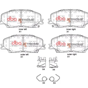 DBA Xtreme Performance Front Brake Pad Set for Isuzu D-MAX