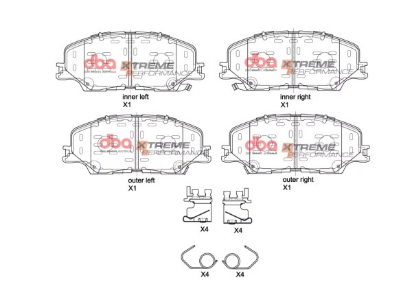db15074xp.webp DBA 4000 Series T3 Slotted Front Disc & Xtreme Performance Pad Kit 320mm for Isuzu D-MAX