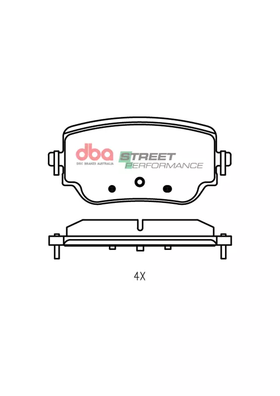 db15082sp.webp DBA Street Performance Rear Brake Pad Set 113 x 54.1 x 16.4mm for Mercedes A-Class (W177) A160 / Mercedes A-Class (W177) A160D & More