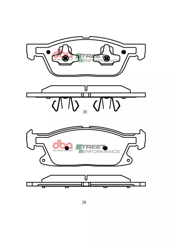 db15089sp.webp DBA Street Performance Front Brake Pad Set for Ford Focus (Mk4)
