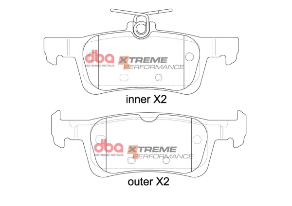 db15129xp.webp DBA Xtreme Performance Rear Brake Pad Set for Ford Fiesta (Mk8)