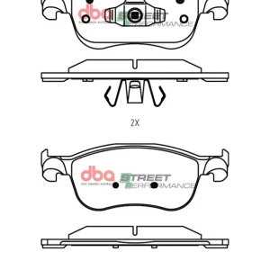 db15149sp.webp DBA Street Performance Front Brake Pad Set for Ford Fiesta (Mk8)