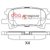 DBA Xtreme Performance Rear Brake Pad Set 101.7 x 43.4 x 15.2mm for Lexus RX300 / Lexus RX350 & More
