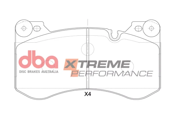DBA Xtreme Performance Front Brake Pad Set 184.4 x 102.7 x 19.4mm for BMW M2 (G87) / BMW M3 (G80) & More