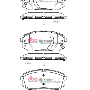 db15325sp.webp DBA Street Performance Front Brake Pad Set for Hyundai i-20 N