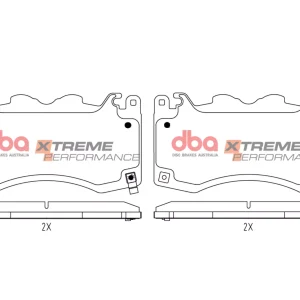 DBA 4000 Series T3 Slotted Front Disc & Xtreme Performance Pad Kit 390mm for Ford Mustang (7th Generation)