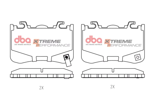 db15336xp.webp DBA Xtreme Performance Rear Brake Pad Set for Ford Mustang (7th Generation)