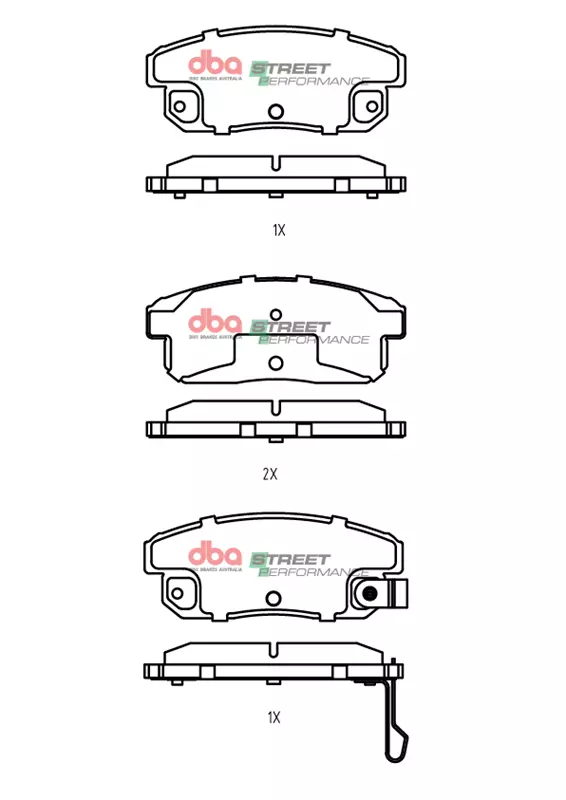 DBA Street Performance Rear Brake Pad Set for Mazda RX8
