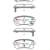 DBA Street Performance Rear Brake Pad Set 93 x 41 x 16mm for Hyundai Accent / Hyundai i-20 PB & More