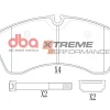 DBA Xtreme Performance Front Brake Pad Set 169.2 x 73.4 x 20.3mm for Mercedes Sprinter / Volkswagen Crafter 50