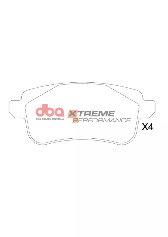 DBA Xtreme Performance Rear Brake Pad Set 106 x 45.6 x 16mm for Renault Espace (Mk5) / Renault Fluence & More