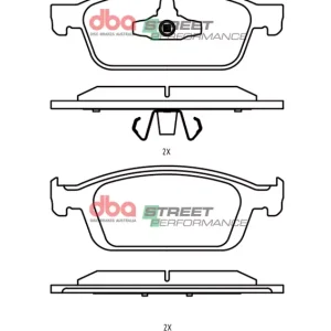 db2353sp.webp DBA Street Performance Front Brake Pad Set 180 x 65.4 x 18mm for Ford Focus (Mk3) / Ford Kuga (Mk2) / Ford Transit/Toureno Connect