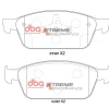 DBA 4000 Series T3 Slotted Front Disc & Xtreme Performance Pad Kit 320 x 25mm for Ford Focus (Mk3) / Ford Kuga (Mk2) / Ford Transit/Toureno Connect