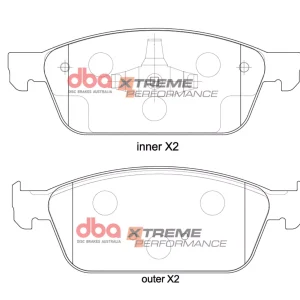 db2353xp.webp DBA Xtreme Performance Front Brake Pad Set 180 x 65.4 x 18mm for Ford Focus (Mk3) / Ford Kuga (Mk2) / Ford Transit/Toureno Connect
