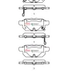DBA Street Performance Rear Brake Pad Set 99 x 40 x 15mm for Suzuki Swift / Suzuki Swift SZ2 & More