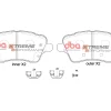 DBA Xtreme Performance Front Brake Pad Set 131.7 x 60.1 x 16.7mm for Ford B-Max / Ford Fiesta (Mk7) & More