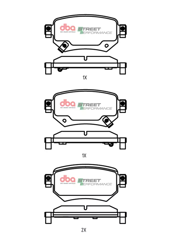 DBA Street Performance Rear Brake Pad Set for Mazda 6 GJ / Mazda 6 GL