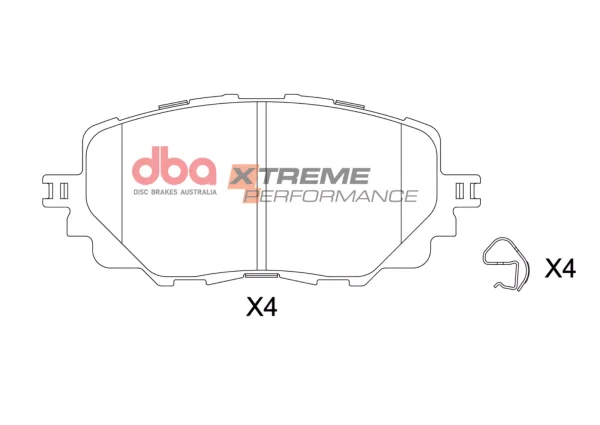 DBA 4000 Series T3 Slotted Front Disc & Xtreme Performance Pad Kit 258mm for Mazda MX5 (Mk4) (ND) / Mazda MX5 RF