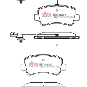 DBA Street Performance Rear Brake Pad Set for Ineos Grenadier / Ineos Grenadier Quartmaster