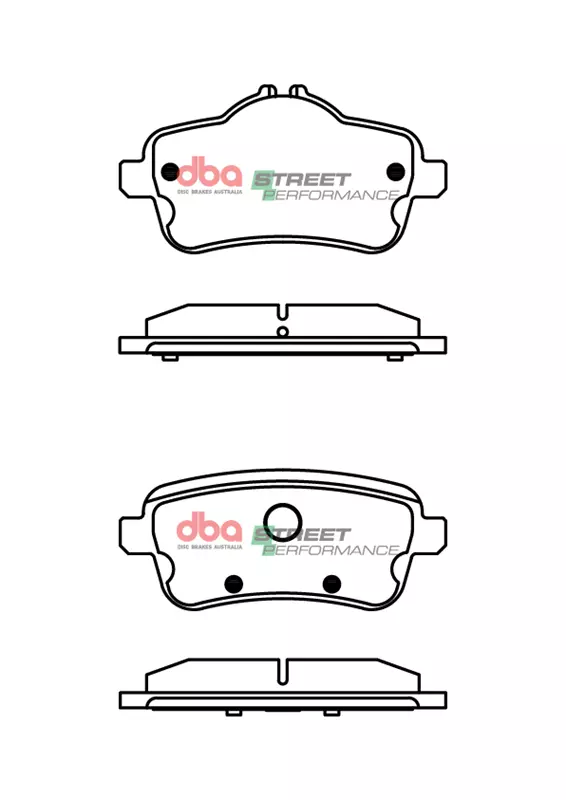 db8880sp.webp DBA Street Performance Rear Brake Pad Set 116.2; 116.2 x 59.5; 49.7 x 19mm for Mercedes A-Class (W176) A45 AMG & More