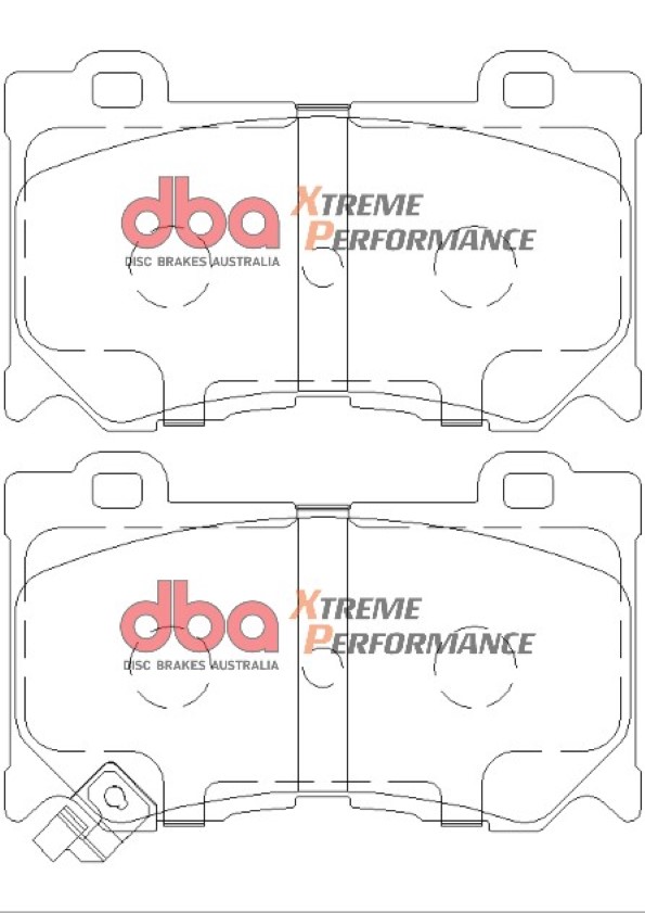 DBA Xtreme Performance Front Brake Pad Set 127.1 x 75.7 x 15.9mm for Infiniti FX30D / Infiniti FX37 & More