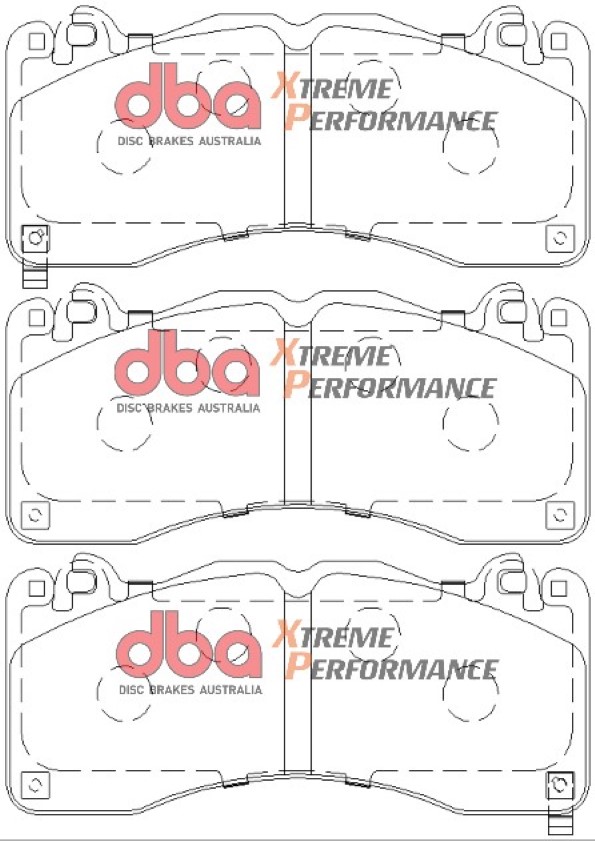 DBA 4000 Series T3 Slotted Front Disc & Xtreme Performance Pad Kit 380mm for Ford Mustang (6th Generation)