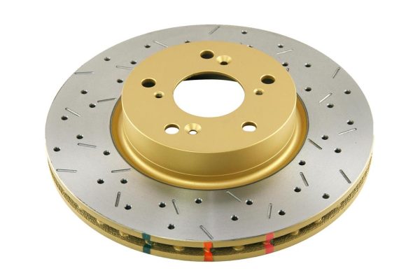 DBA 4000 Series Cross-Drilled & Slotted Front Brake Disc 300mm for Honda Integra (Not UK) DC5
