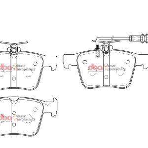 DBA Xtreme Performance Rear Brake Pad Set 123 x I:61.3;O:56.4 x 15.2mm for Audi RS3 8V / Audi RS3 8Y & More