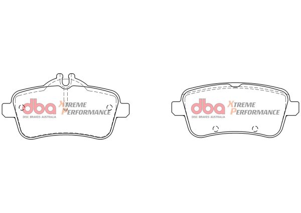 DBA 4000 Series T3 Slotted Rear Disc & Xtreme Performance Pad Kit 330 x 22mm for Mercedes A-Class (W176) A45 AMG & More