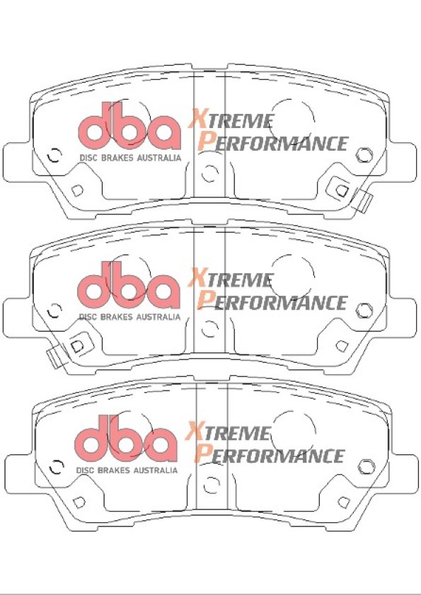 DBA 4000 Series T3 Slotted Rear Disc & Xtreme Performance Pad Kit 330mm for Ford Mustang (6th Generation)