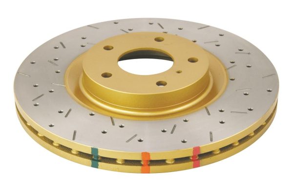 DBA 4000 Series Cross-Drilled & Slotted Front Brake Disc 320 x 28mm for Infiniti Q50 / Infiniti Q50 Sport & More