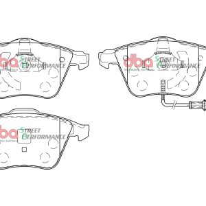 image-159.jpeg DBA Street Performance Front Brake Pad Set I:155.1;O:156.4 x 72.8 x 19.3mm for Audi S3 8P / Audi TT quattro 8J & More
