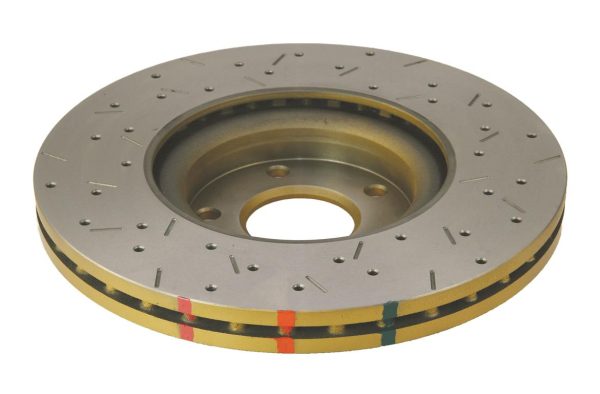 DBA 4000 Series Cross-Drilled & Slotted Front Brake Disc 320 x 28mm for Infiniti Q50 / Infiniti Q50 Sport & More