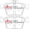 DBA Street Performance Rear Brake Pad Set 123 x 61.3+56.4 x 15mm for Audi S3 8V / Audi TTS quattro 8S & More