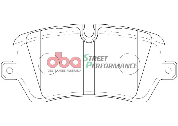 DBA Street Performance Rear Brake Pad Set 131.3 x 58.4 x 16.4mm for Land Rover Defender / Land Rover Discovery & More