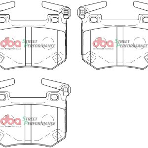 DBA Street Performance Rear Brake Pad Set for Kia Stinger