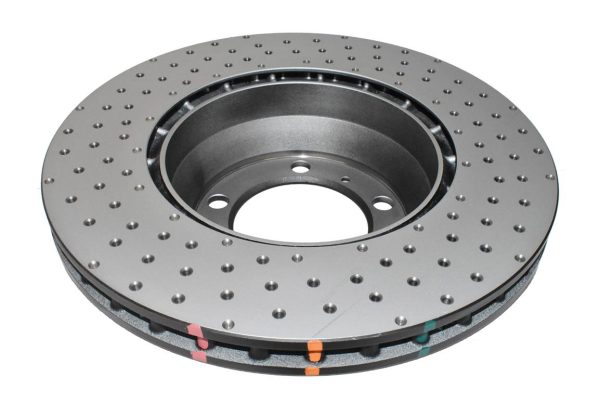 DBA 4000 Series Cross-Drilled & Dimpled Rear Brake Disc 330mm for Porsche Panamera (2nd Gen) (971) / Porsche Panamera (970)