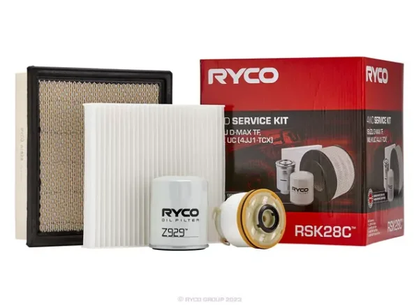 Ryco Filter Service Kit with Cabin Filter for Isuzu D-MAX TF, MU-X UC (4JJ1-TCX)