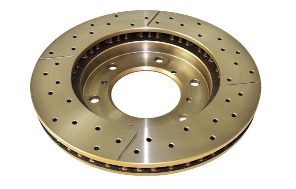 DBA Street Series X-Gold Drilled & Slotted Front Brake Disc 290mm for Mitsubishi Pajero / Mitsubishi Shogun