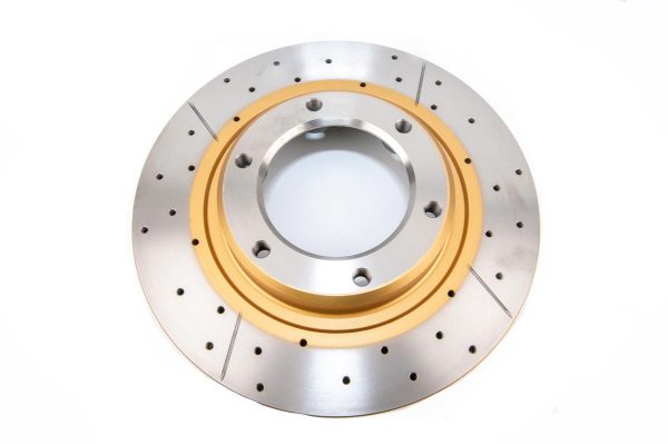 DBA Street Series X-Gold Drilled & Slotted Front Brake Disc 311 x 32mm for Toyota Land Cruiser