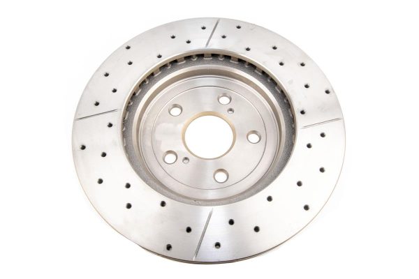 DBA Street Series X-Gold Drilled & Slotted Front Brake Disc 320 x 28mm for Lexus RX300 / Lexus RX350 & More