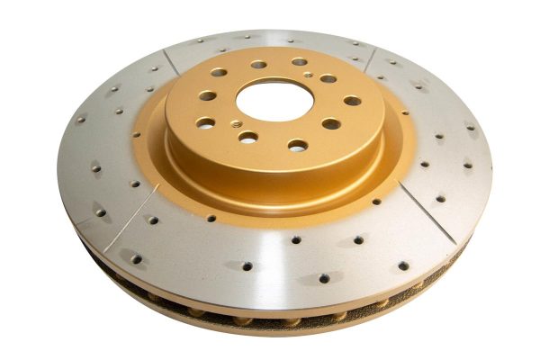 DBA Street Series X-Gold Drilled & Slotted Front Brake Disc 326 x 30mm for Subaru BRZ / Subaru Forester & More