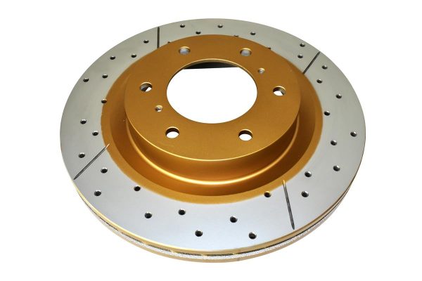 image-294.jpeg DBA Street Series X-Gold Drilled & Slotted Front Disc & Street Performance Pad Kit 332mm for Mitsubishi Pajero