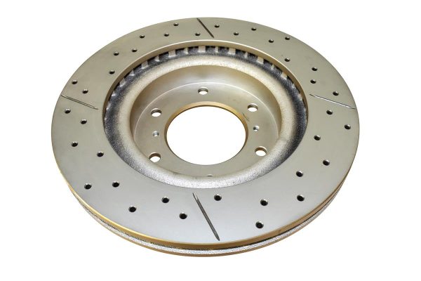 image-295.jpeg DBA Street Series X-Gold Drilled & Slotted Front Disc & Street Performance Pad Kit 332mm for Mitsubishi Pajero