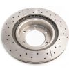 DBA Street Series X-Gold Drilled & Slotted Front Disc & Street Performance Pad Kit 338 x 28mm for Toyota Fortuner AN150/160 / Toyota Land Cruiser