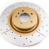 DBA Street Series X-Gold Drilled & Slotted Front Brake Disc 380 x 34mm for Land Rover Range Rover / Land Rover Range Rover Sport