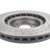 DBA 4000 Series Cross-Drilled & Dimpled Front Brake Disc 350mm for Honda Civic (10th Gen) FK8 / Honda Civic (9th Gen) FK2