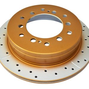 DBA Street Series X-Gold Drilled & Slotted Rear Brake Disc 312 x 18mm for Toyota FJ Cruiser / Toyota Fortuner AN150/160 / Toyota Land Cruiser